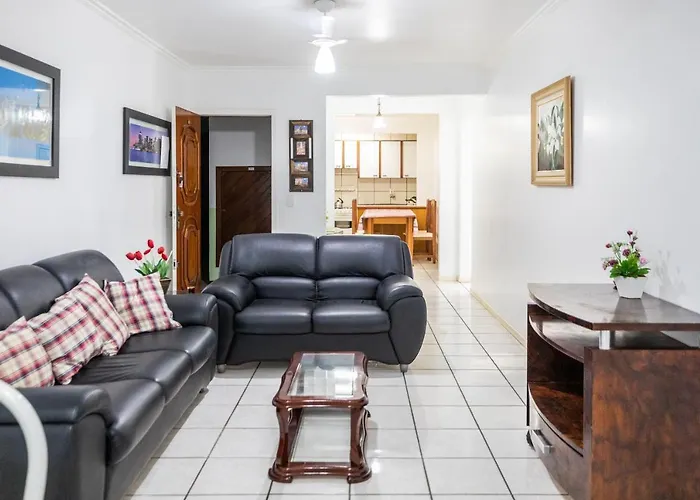 103 Varanda vista mar - 80m da praia - até 10p