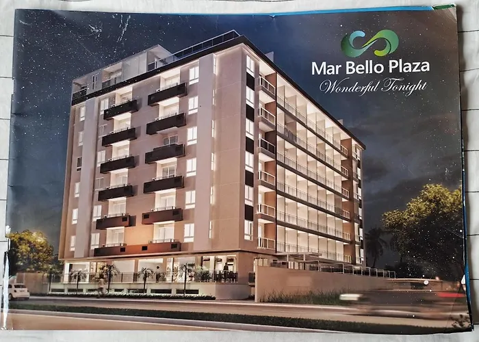 Confortável Flat com vista parcial do mar de Intermares