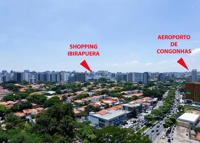 Studio Moderno com Piscina e Academia completa na Cobertura excelente espaço de Coworking Próximo ao Aeroporto de Congonhas e SP Expo