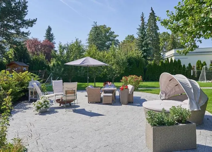 Apartment mit Gartenblick und Terrasse