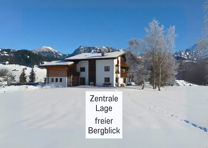 Ruhige zentrale Apartments mit privater Infrarotsauna&Bergblick in Tannheim