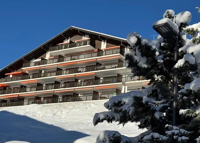 Crans Montana Spacious 80M2 Apartment With Stunning View & Bus Stop Outside