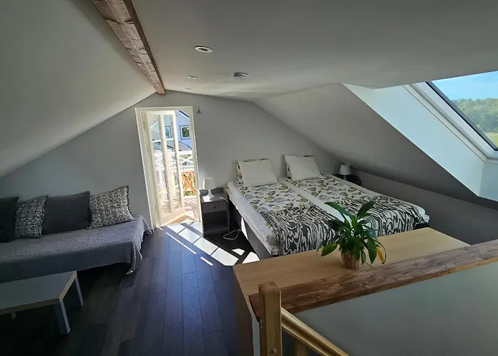 Attic Floor With Views Over Fields And Sea