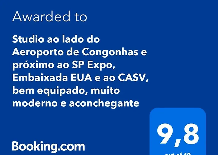Studio Moderno com Piscina e Academia completa na Cobertura excelente espaço de Coworking Próximo ao Aeroporto de Congonhas e SP Expo