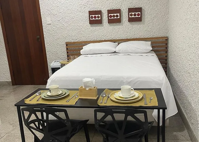 Flat prático e confortável bem localizado