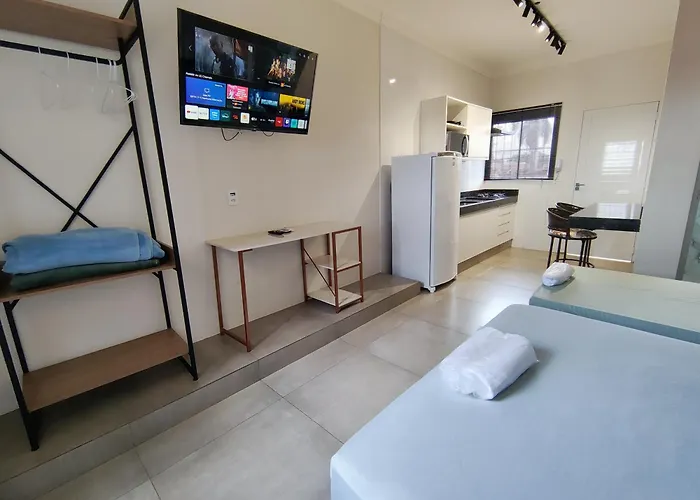 Apto Completo - Ar Cond e Mobiliado