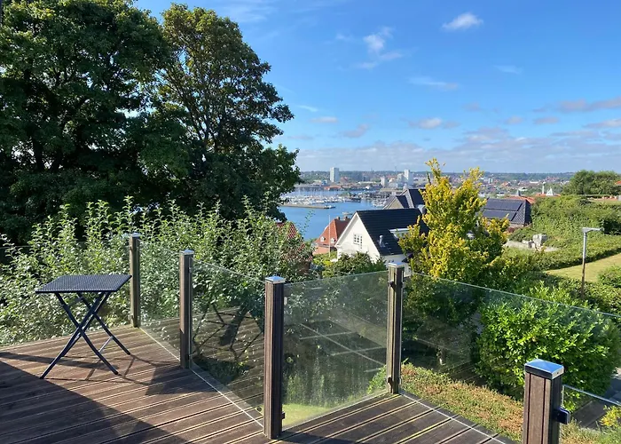 An Apartment Overlooking The Harbor Kolding Fjord