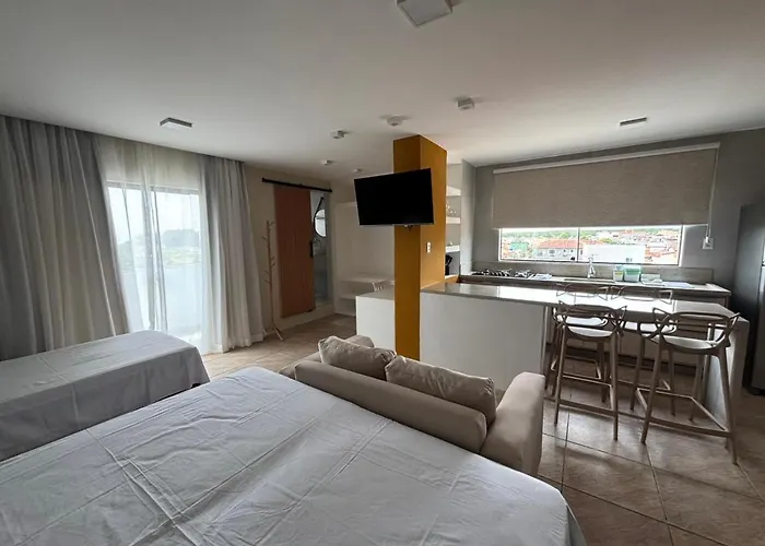 Flat com vista mar