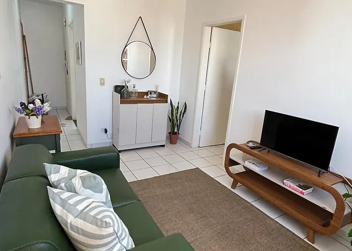 Apartamento no centro com ar-condicionado