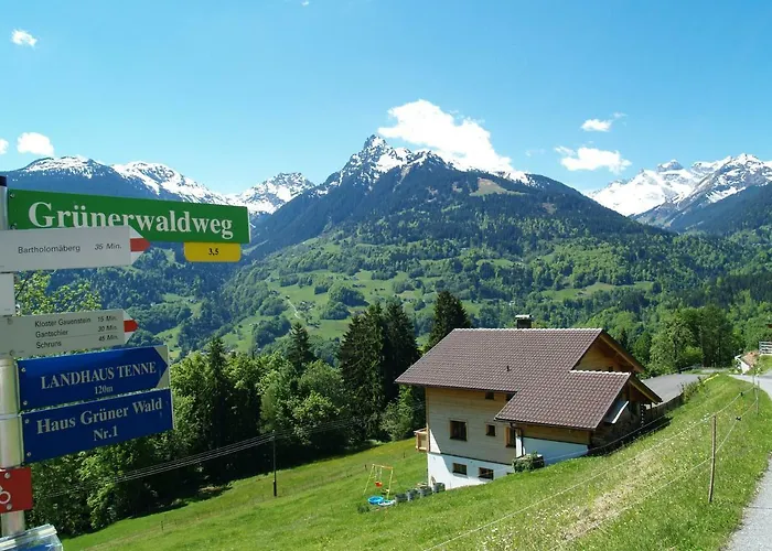 Haus grüner Wald